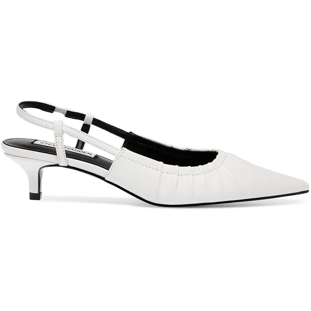 Syrie Womens Leather Pointed Toe Slingback Heels