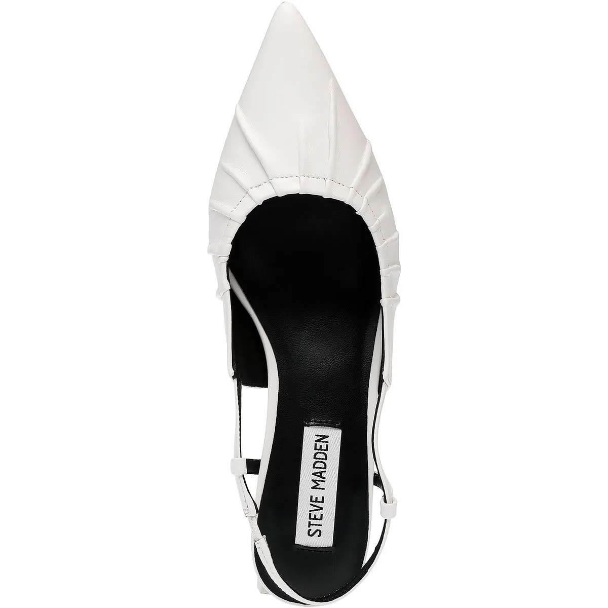 Syrie Womens Leather Pointed Toe Slingback Heels