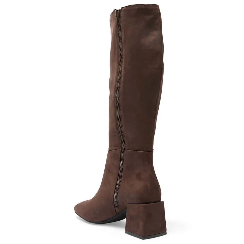 Tabby Boot in Chocolate Micro