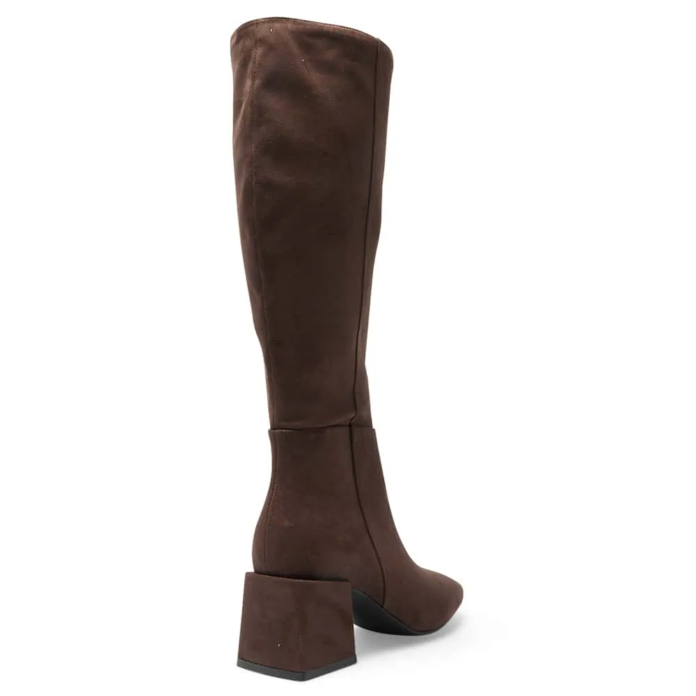 Tabby Boot in Chocolate Micro
