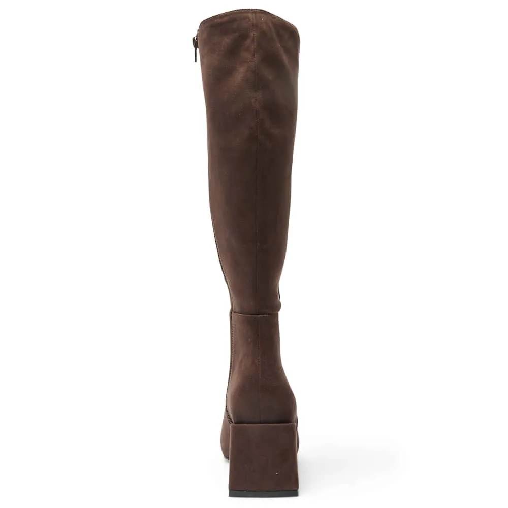 Tabby Boot in Chocolate Micro