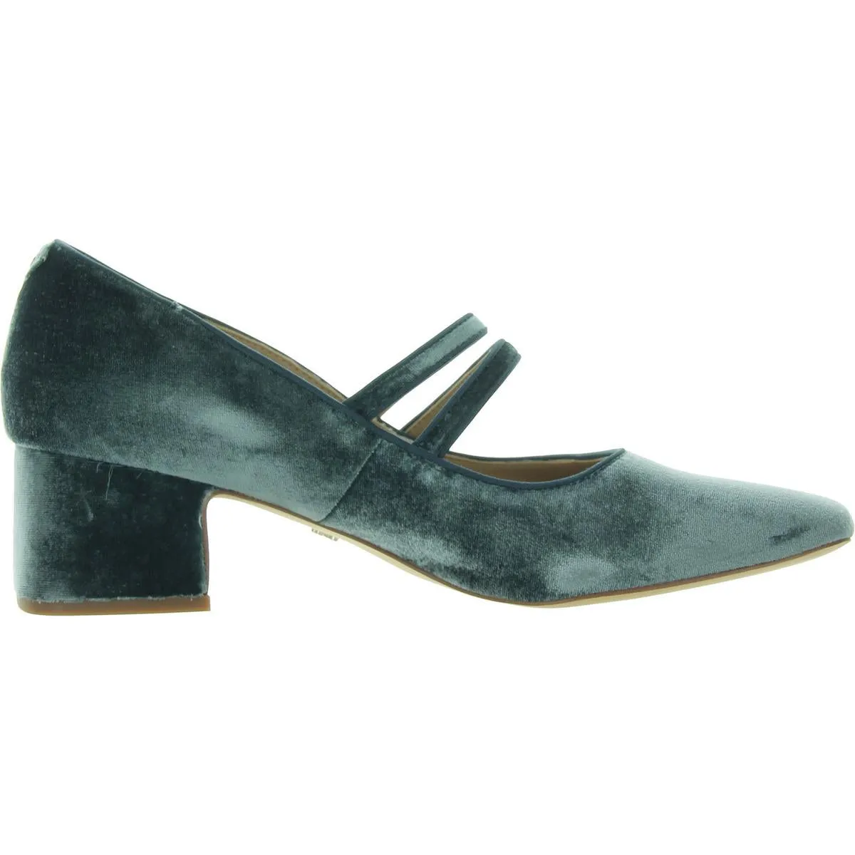 Tahira Womens Ribbed Knit Embellished Mary Jane Heels