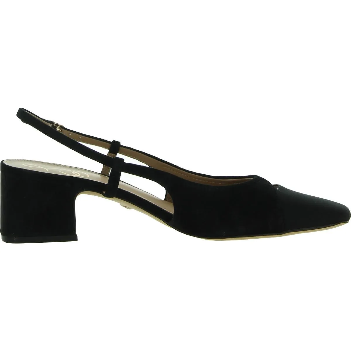 Tarra Womens Cut-Out Square Toe Slingback Heels