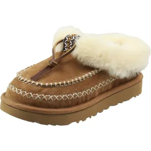 Tasmin Alpine Womens Embroidered Suede Shooties