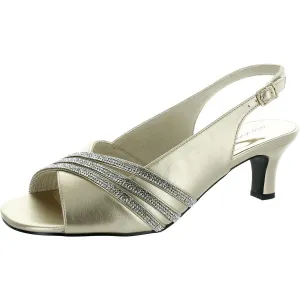 Teton Womens Adjustable Manmade Slingback Heels