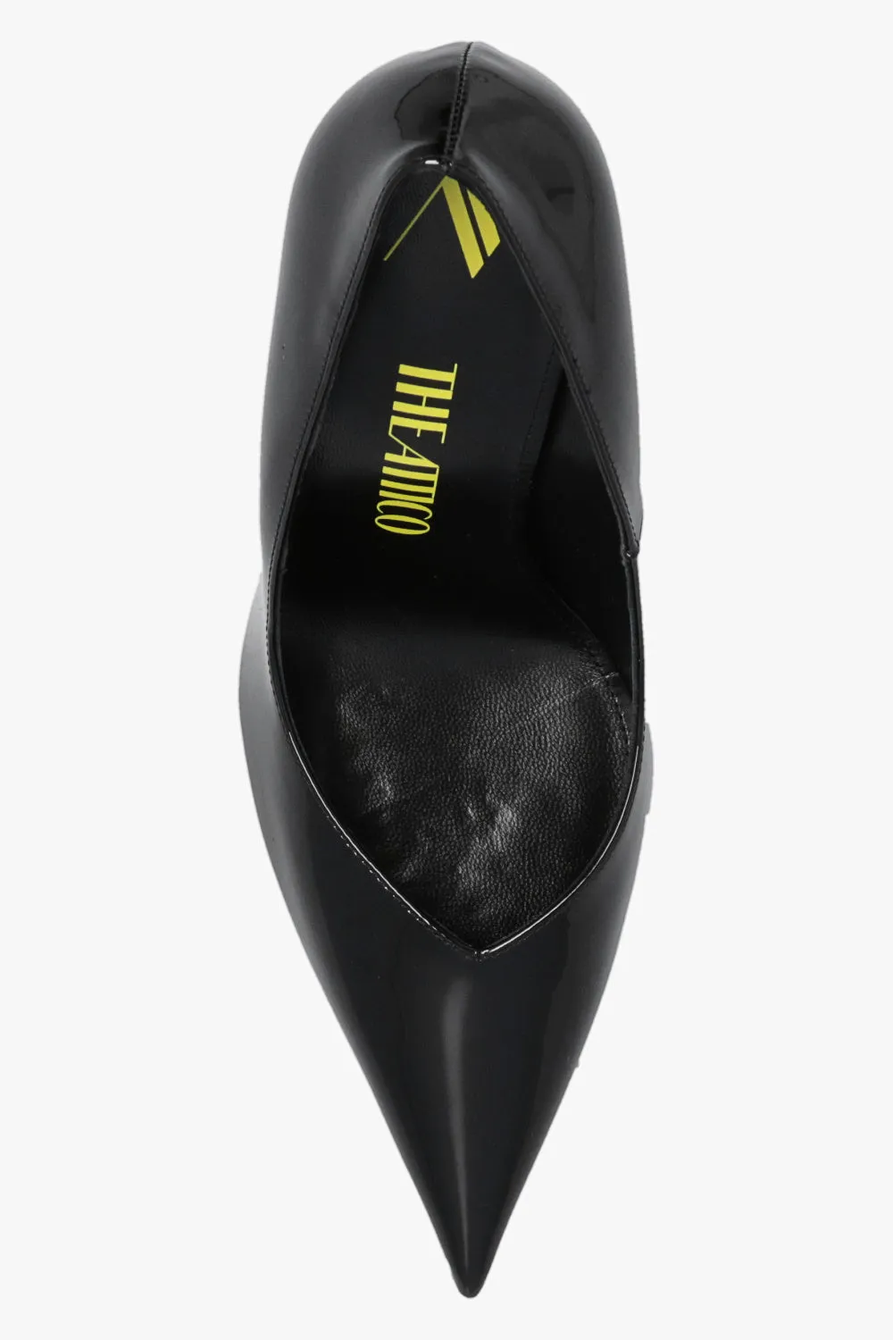 The Attico Cheope Patent Leather Wedge Mules