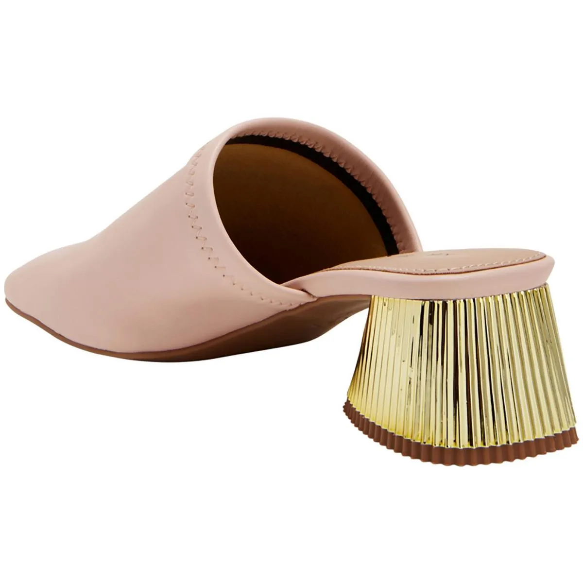 The Clarra Slipon Womens Solid Faux Leather Mules