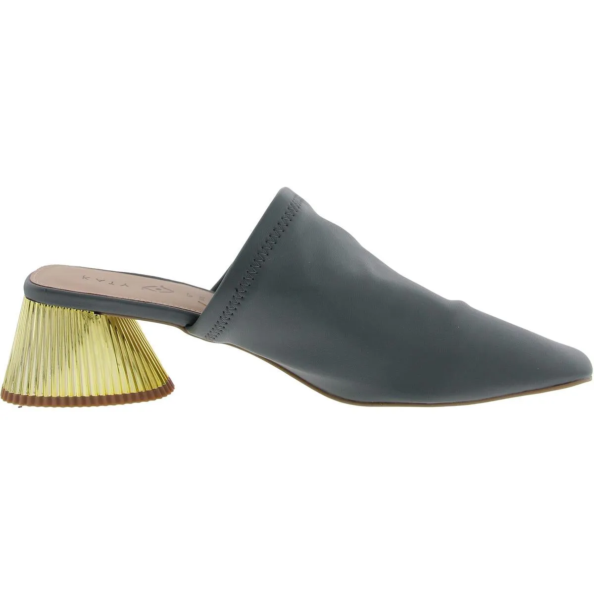 The Clarra Slipon Womens Solid Faux Leather Mules