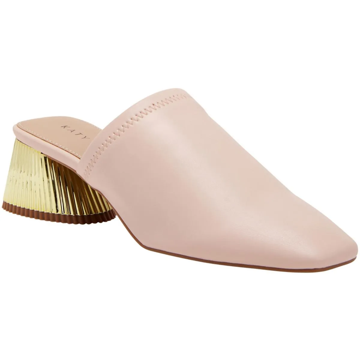 The Clarra Slipon Womens Solid Faux Leather Mules