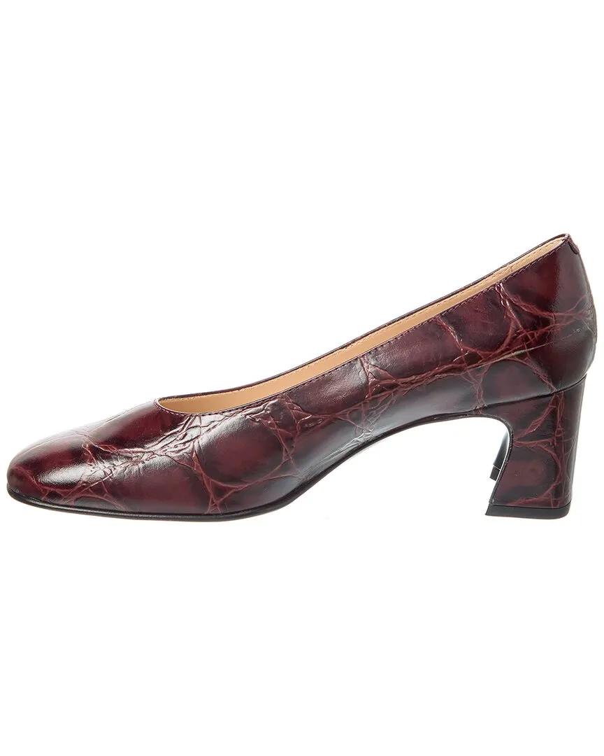 TODs Cuoio Croc-Embossed Leather Pump