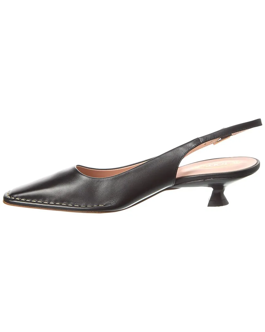 TODs Leather Slingback Pump
