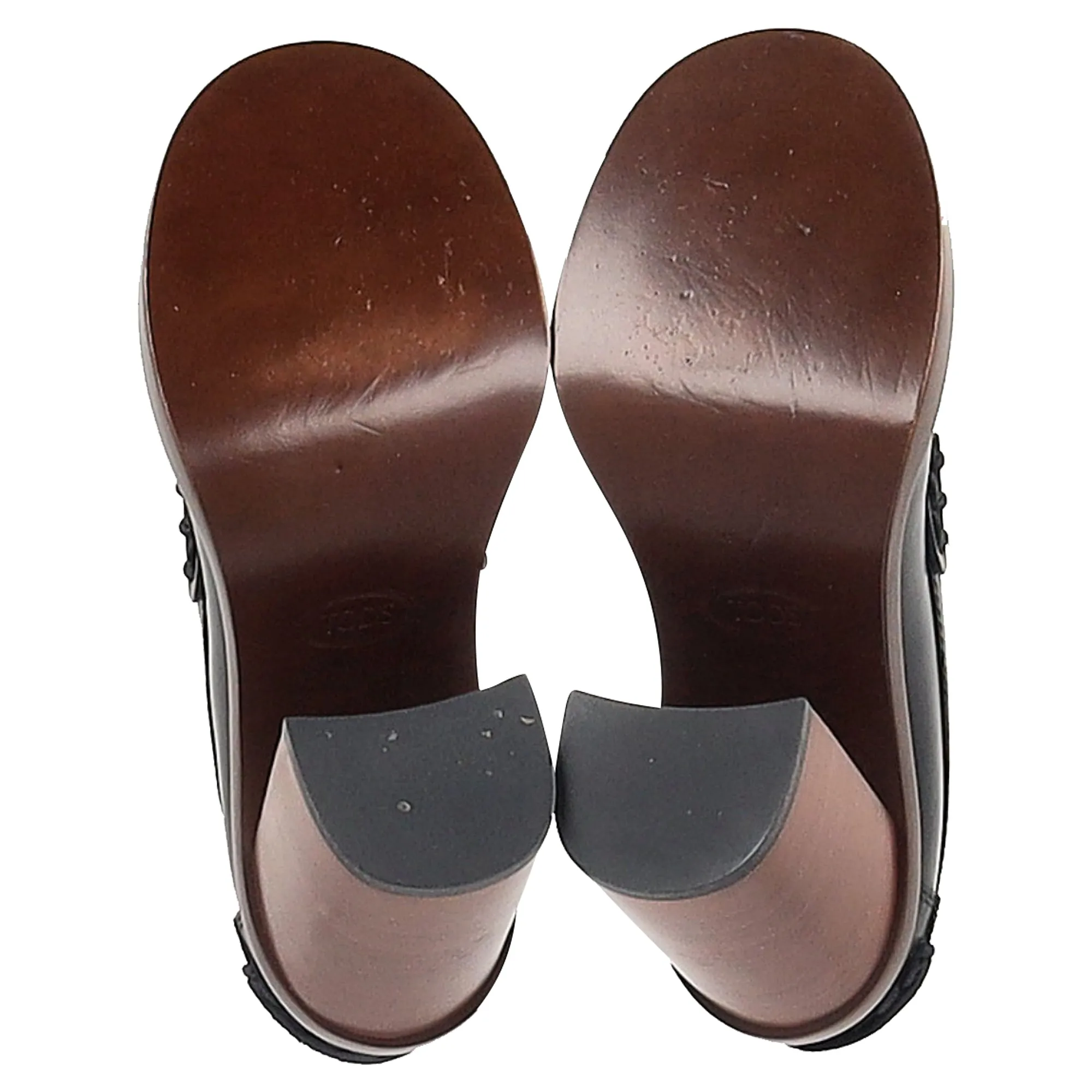 Tod's Loafer Pumps in Black Leather
