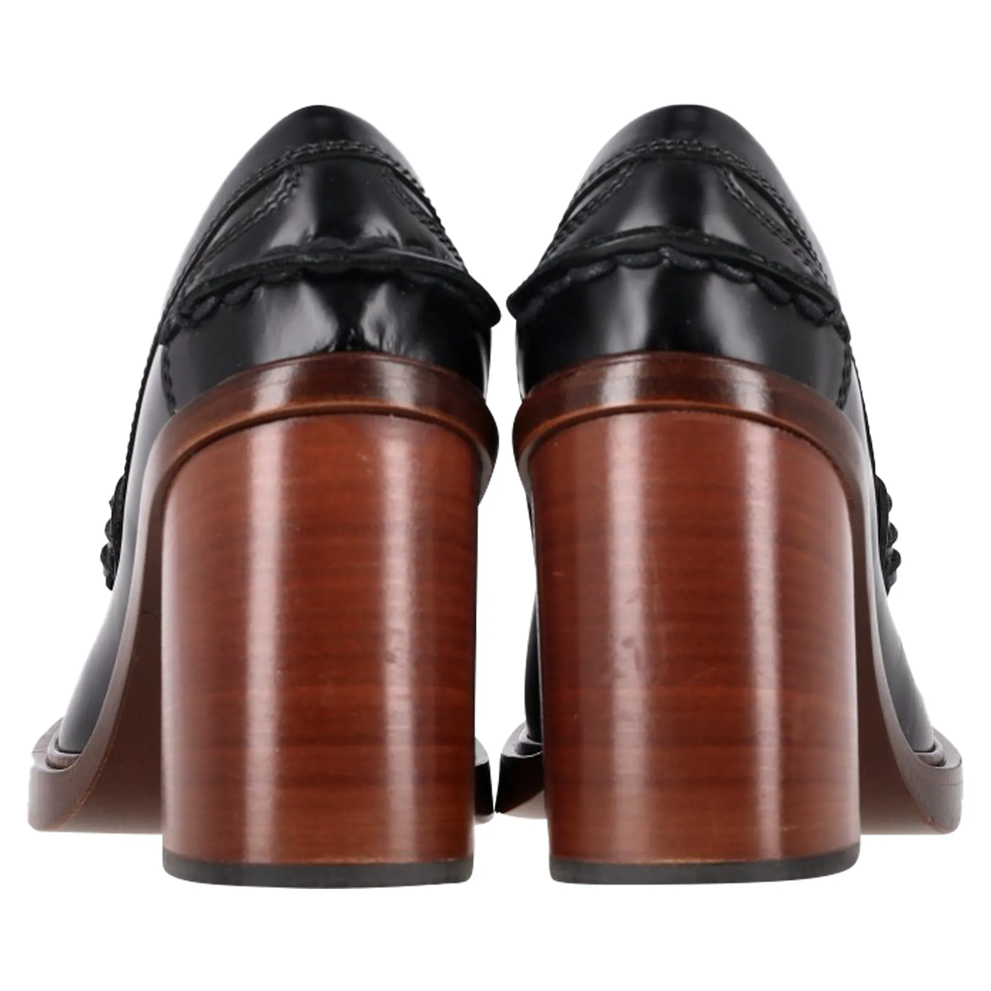 Tod's Loafer Pumps in Black Leather
