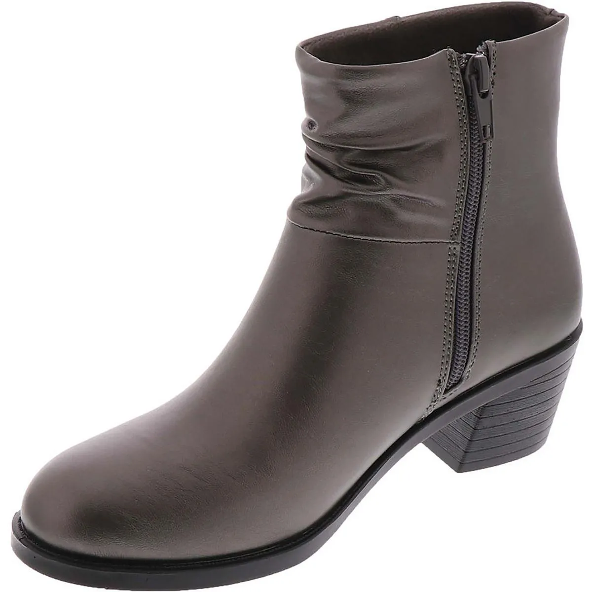 True  Womens Pull On Dressy Ankle Boots