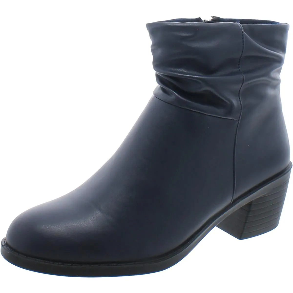 True  Womens Pull On Dressy Ankle Boots