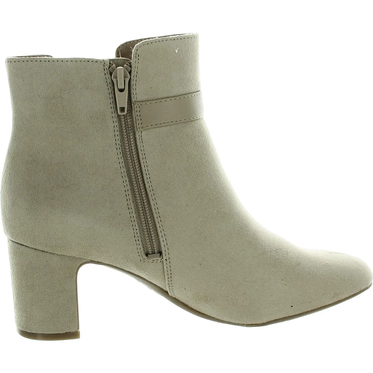 Truly Womens Zipper Faux Suede Booties