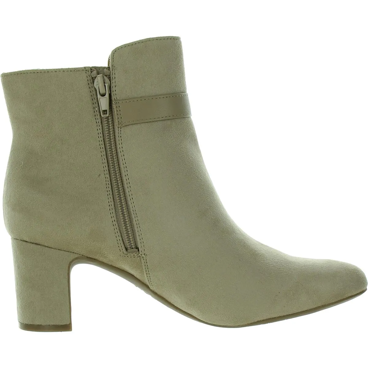Truly Womens Zipper Faux Suede Booties