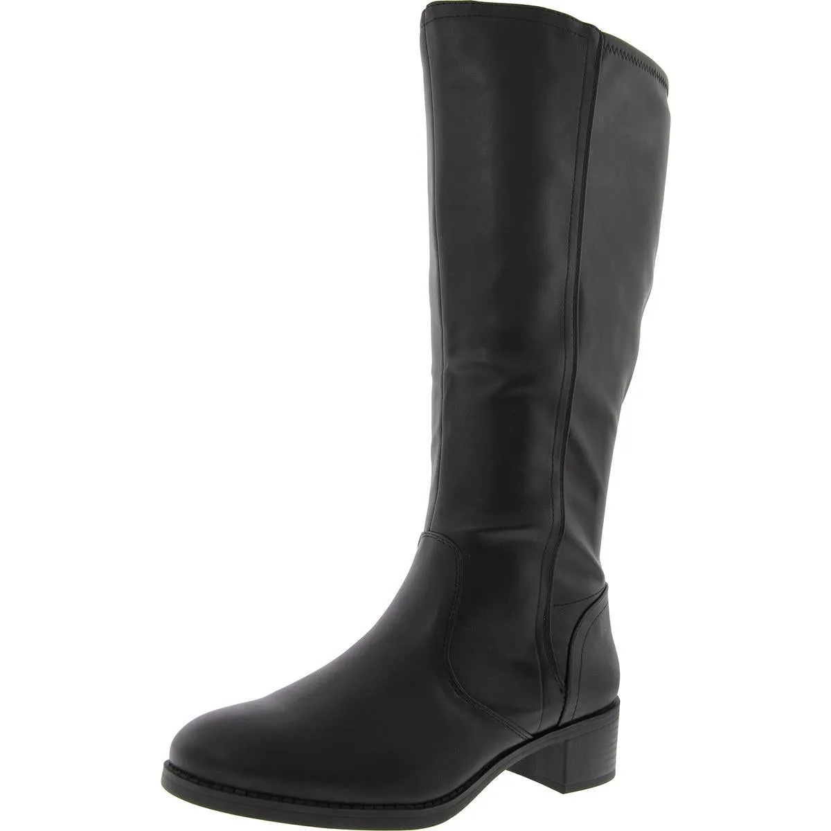 Tucker Plus Womens Wide Calf Faux Leather Knee-High Boots