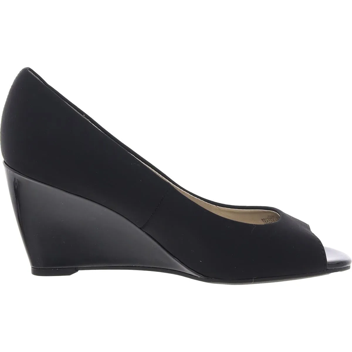 Tuff Love Womens Faux Suede Open-Toe Wedge Heels