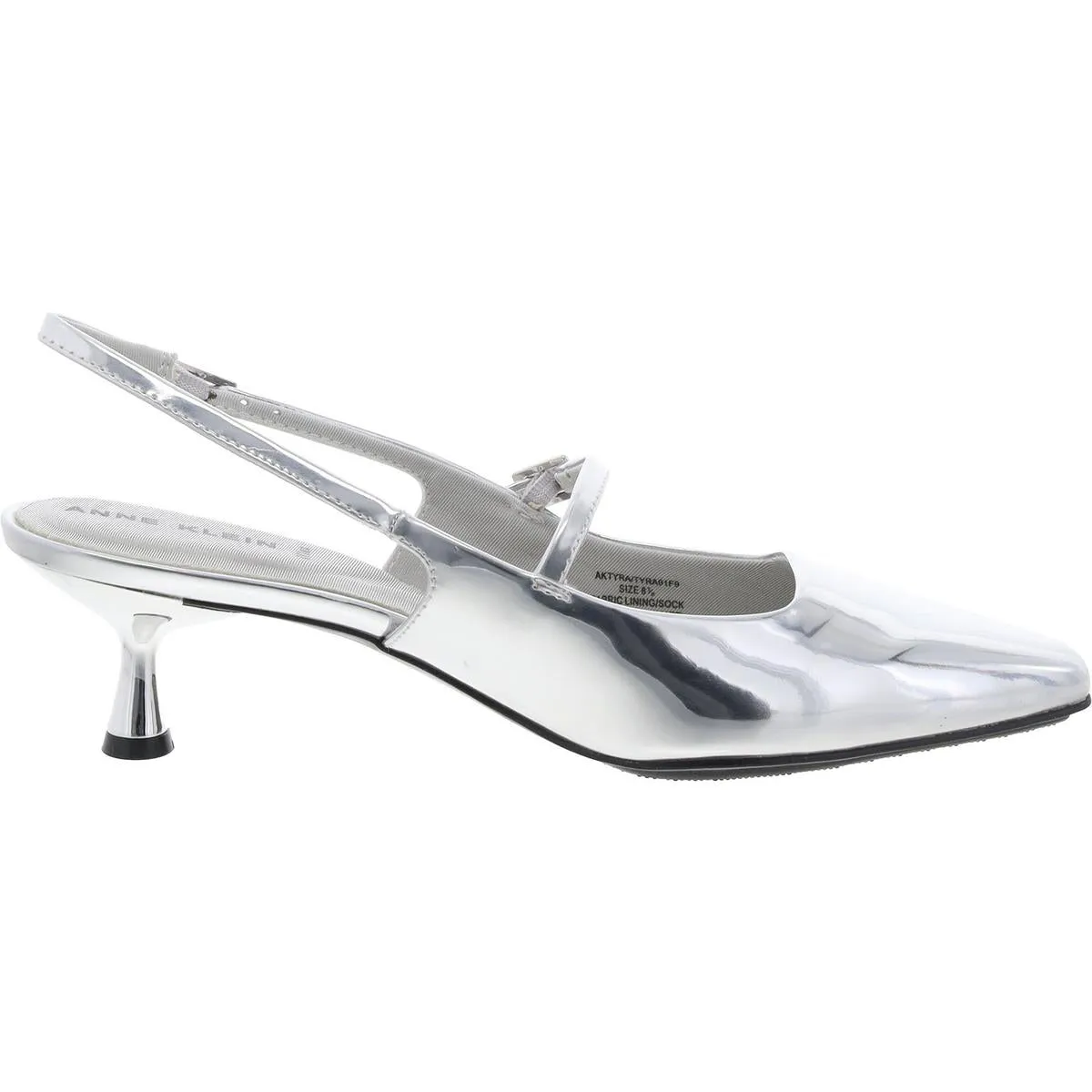 Tyra Womens Patent Mary Jane Slingback Heels