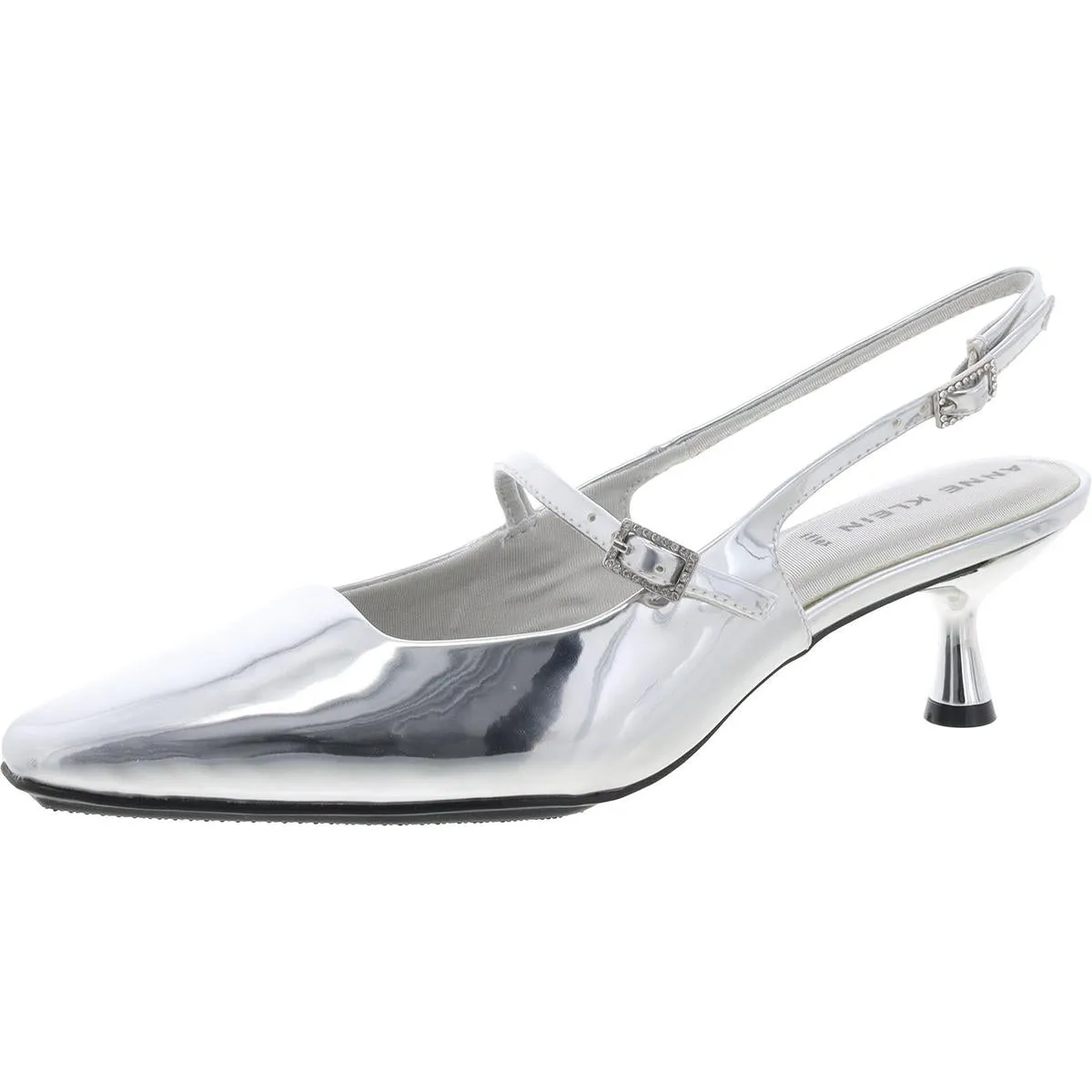 Tyra Womens Patent Mary Jane Slingback Heels