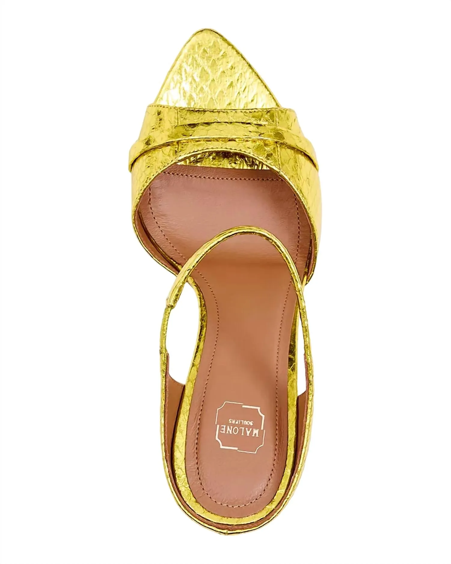 Una Croc Embossed High Heel Slide Sandals In Acid