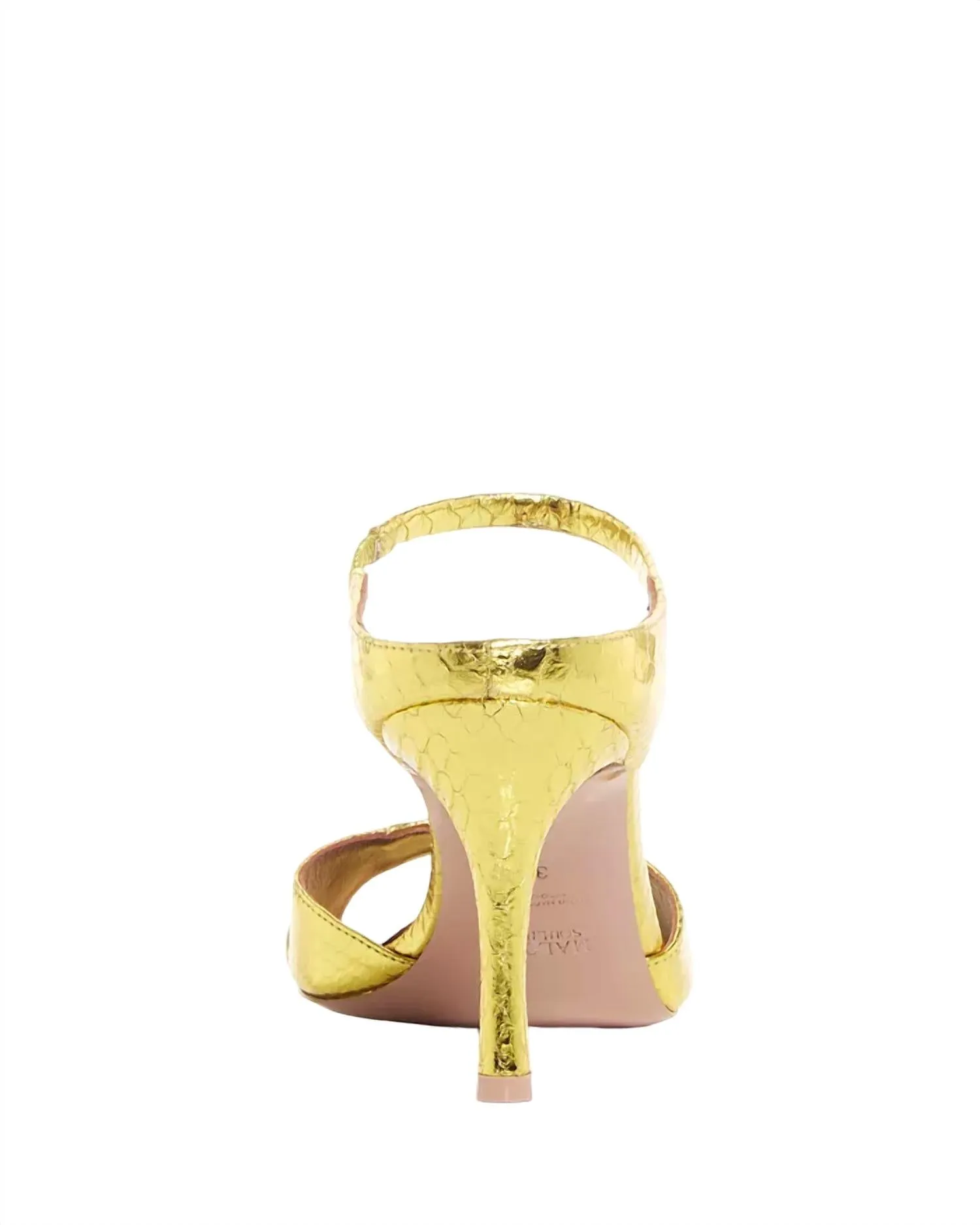 Una Croc Embossed High Heel Slide Sandals In Acid