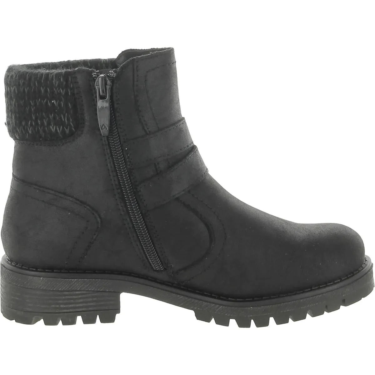 Valli Womens Faux Leather Side Zipper Ankle Boots