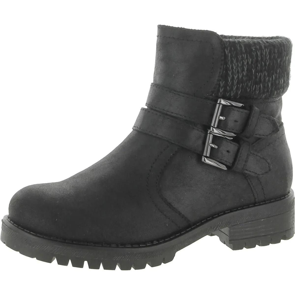 Valli Womens Faux Leather Side Zipper Ankle Boots