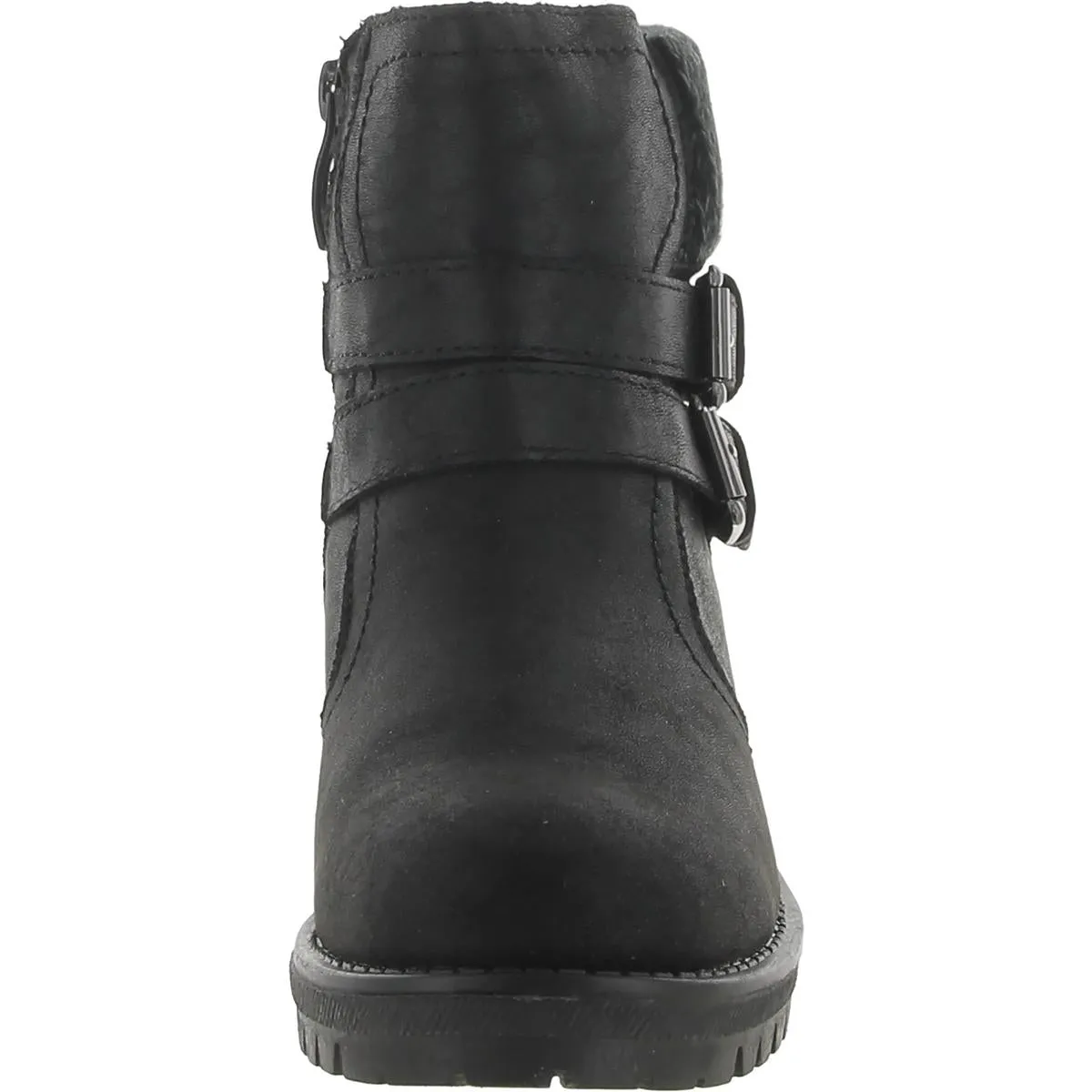 Valli Womens Faux Leather Side Zipper Ankle Boots
