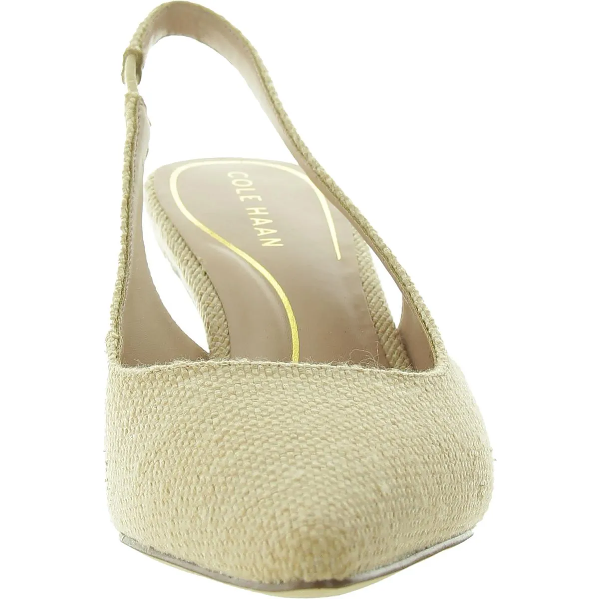 VANDAM SLING PUMP 65 Womens Laceless Woven Slingback Heels