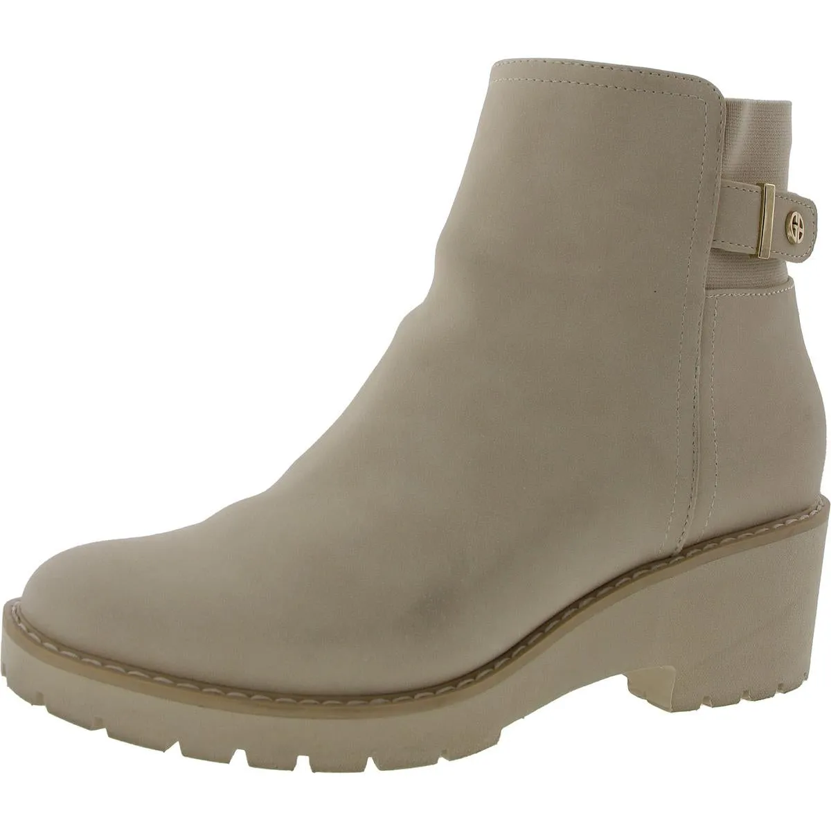 Vedaa Womens Zip Up Lug Sole Ankle Boots