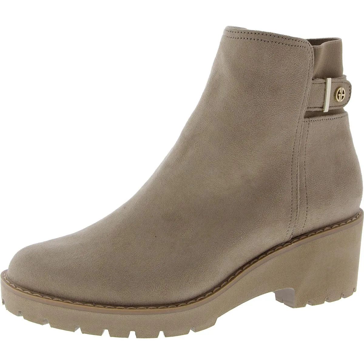 Vedaa Womens Zip Up Lug Sole Ankle Boots