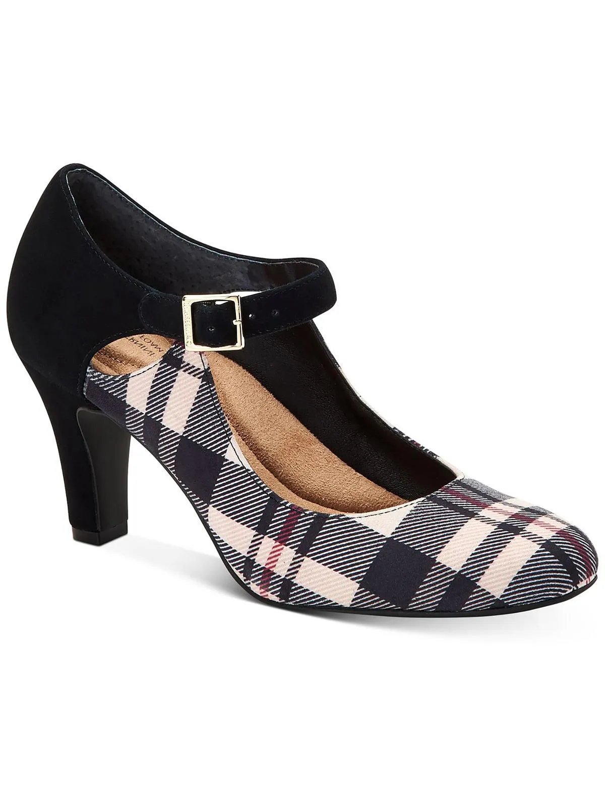 Velmah Womens Ankle Strap Mary Jane Heels