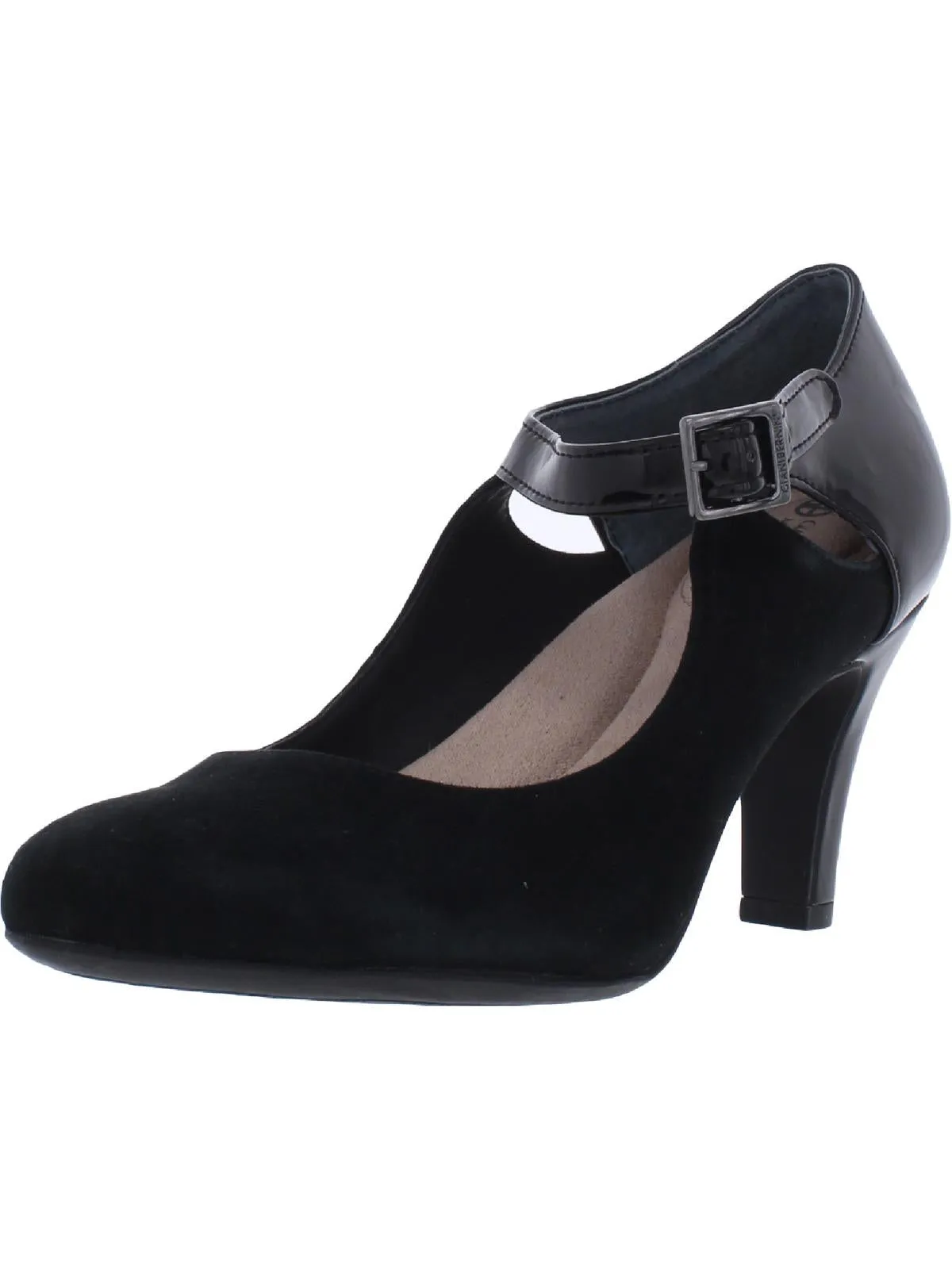 Velmah Womens Ankle Strap Mary Jane Heels