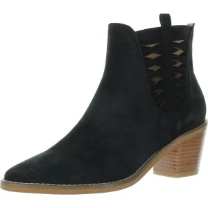 Veronika Womens Cut-Out Suede Ankle Boots