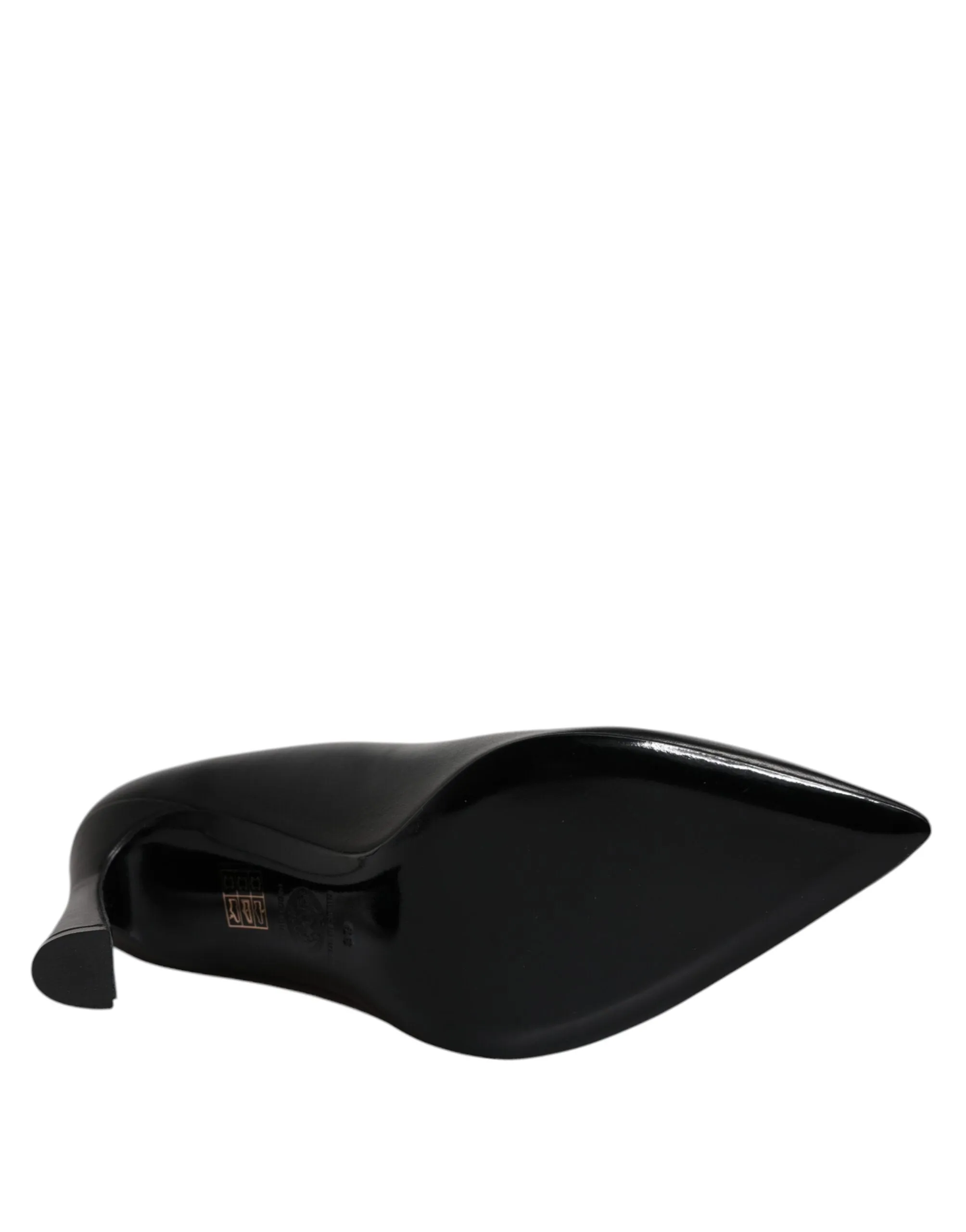 Versace  Leather Logo Plaque High Heels Pumps Women's Shoes