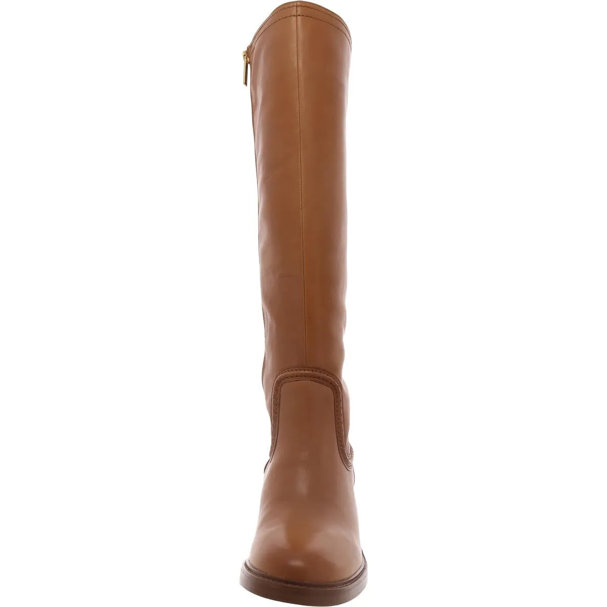 Vuliann Womens Leather Riding Knee-High Boots