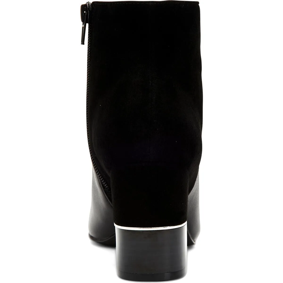 Walliss Womens Leather Block Heel Ankle Boots