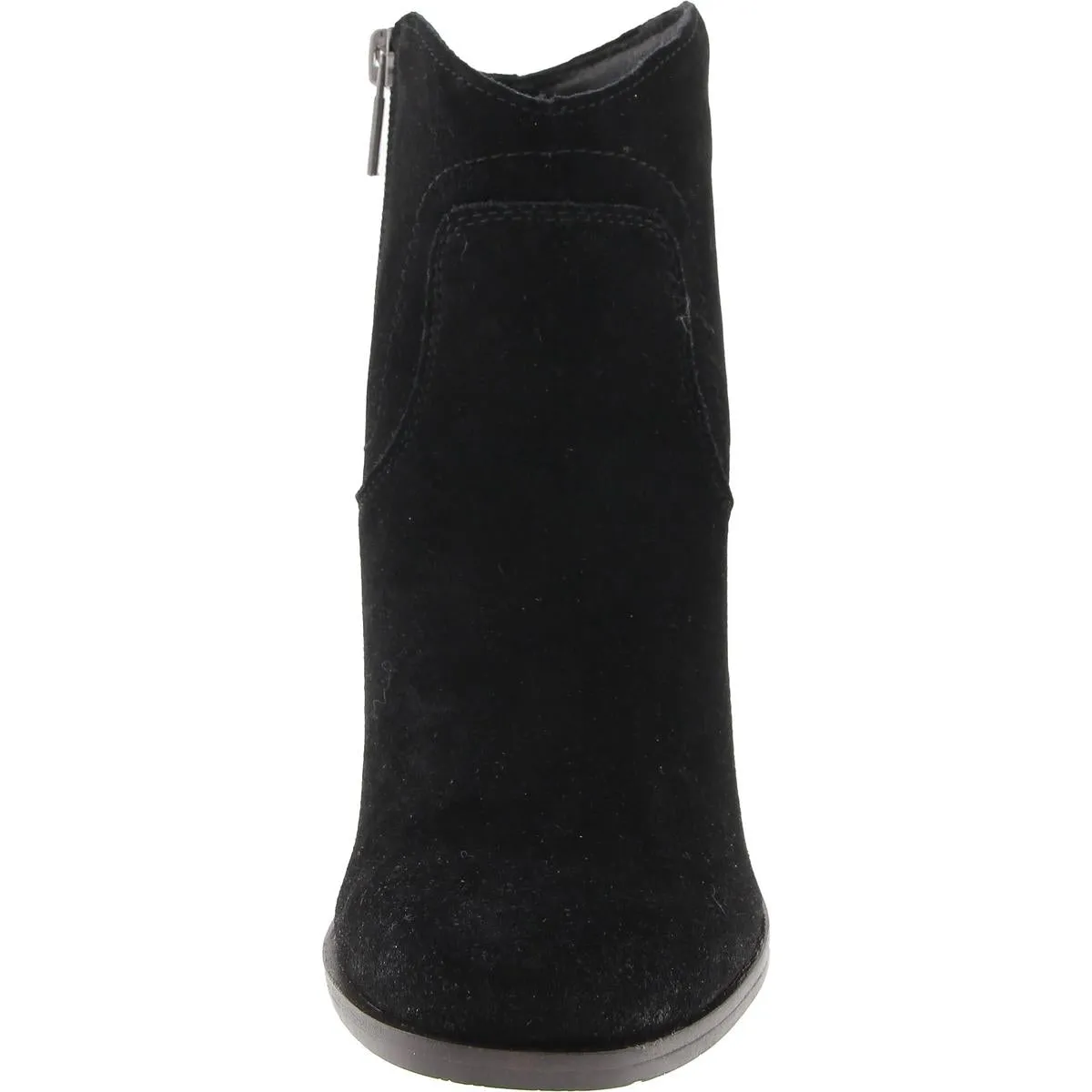 Waltz Womens Zipper Suede Wedge Boots
