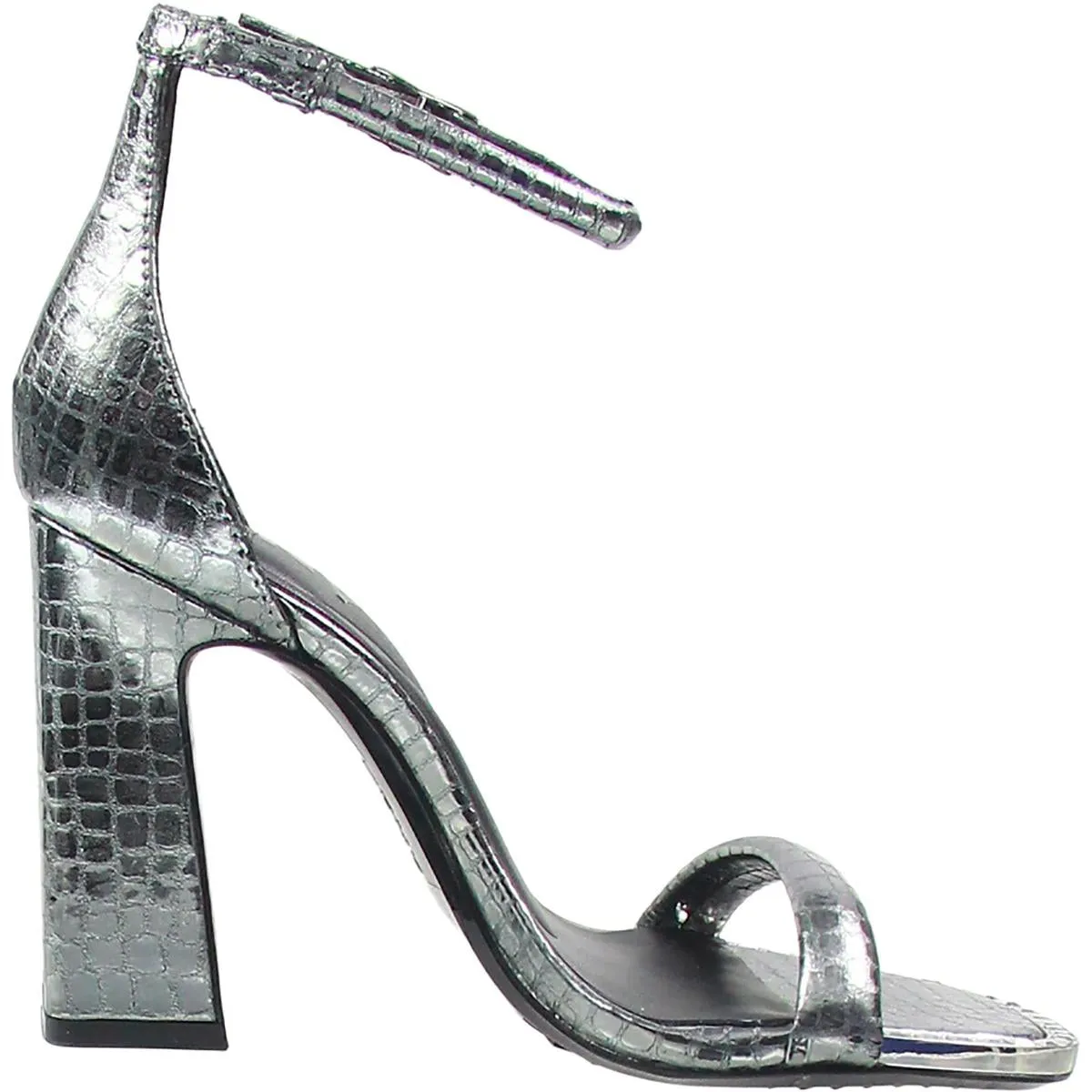 Waylin Ankle Strap Womens Adjustable Faux Leather Slingback Heels