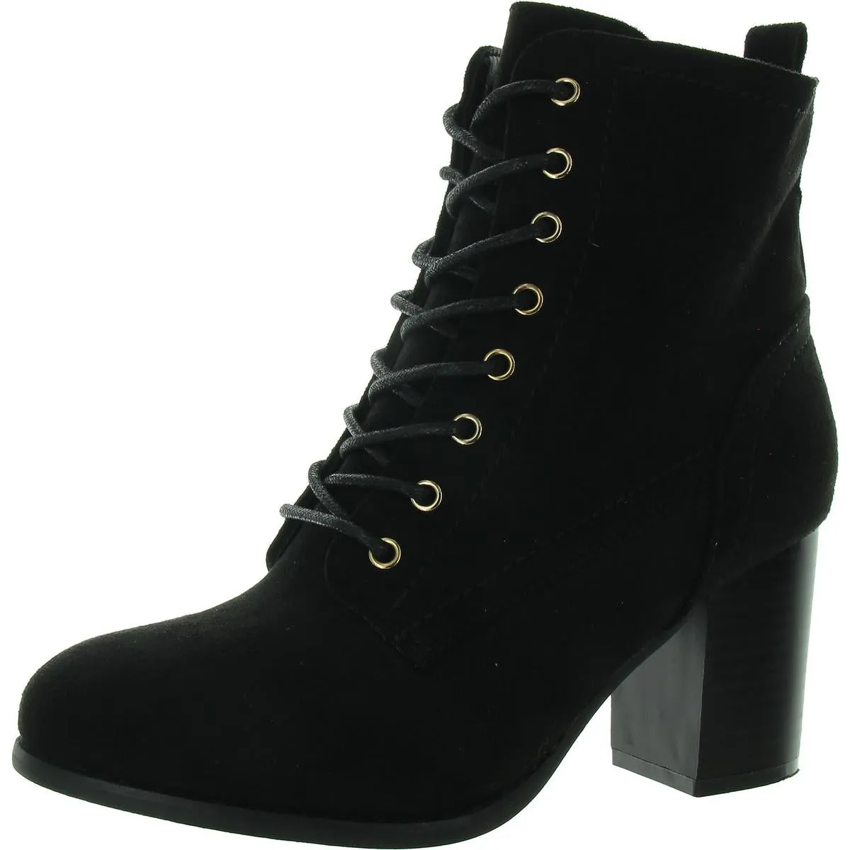 WD Baylor Womens Heeled Zipper Ankle Boots