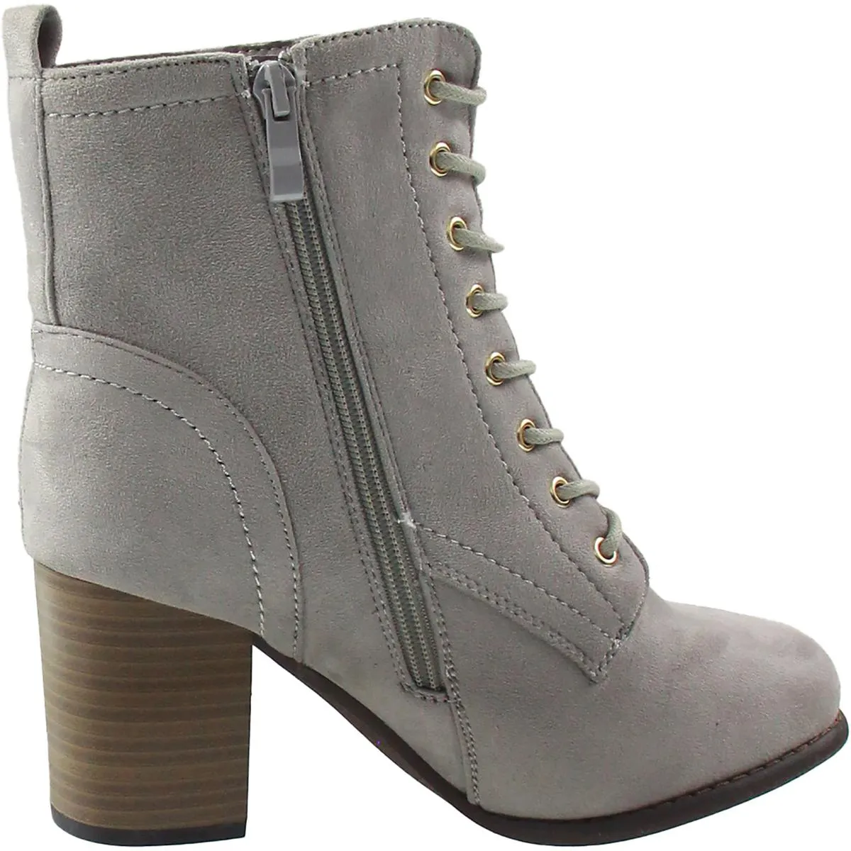 WD Baylor Womens Heeled Zipper Ankle Boots