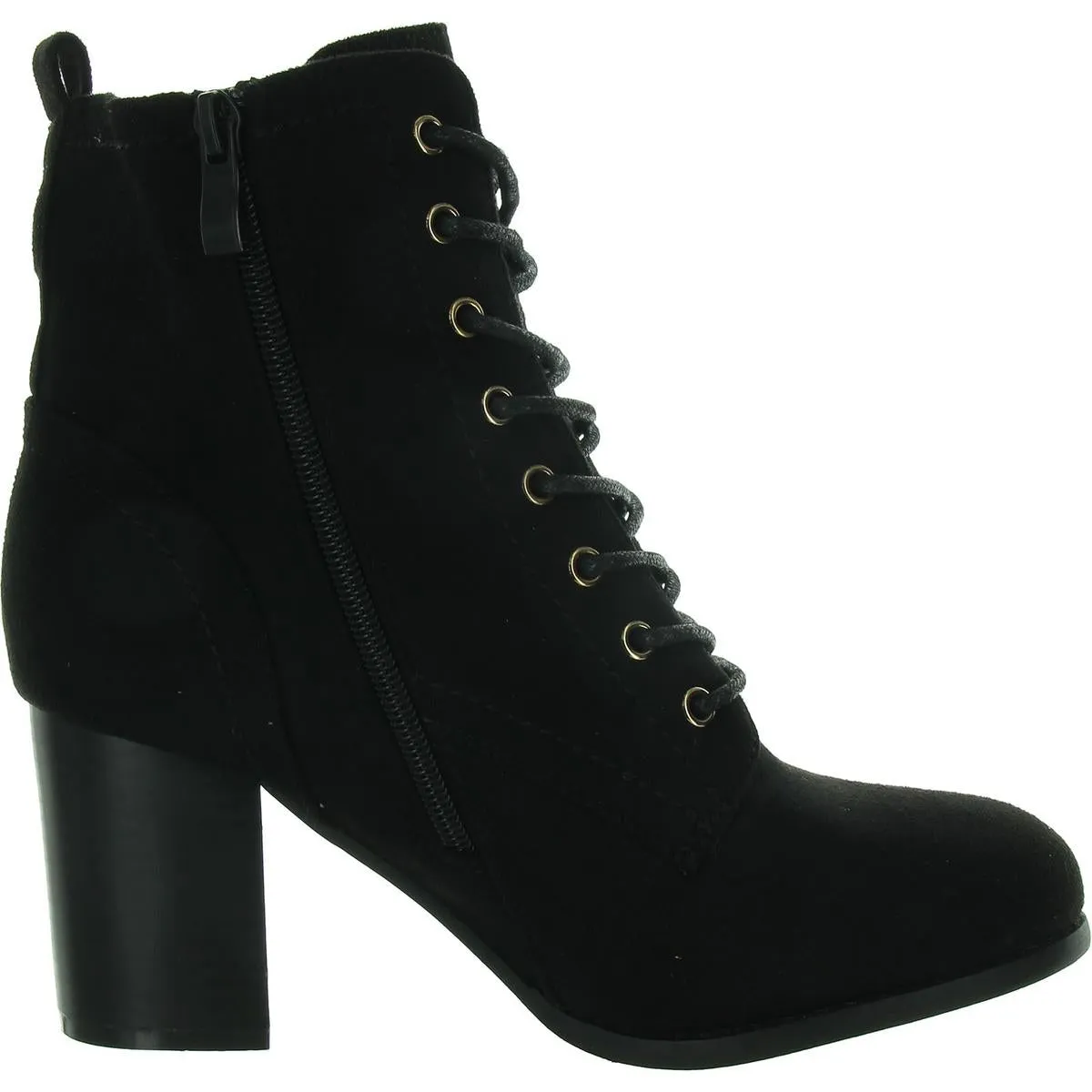 WD Baylor Womens Heeled Zipper Ankle Boots