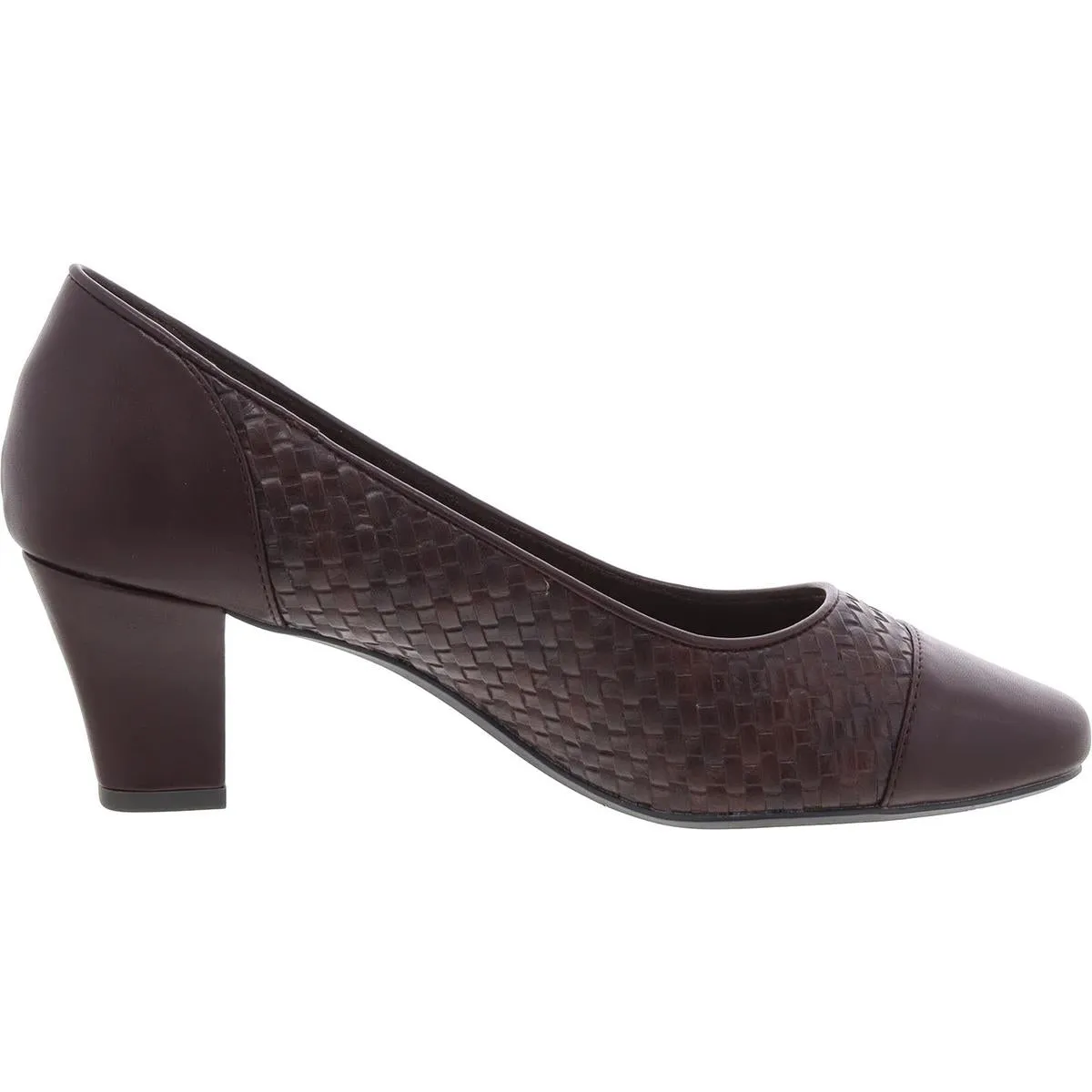 Wes Womens Faux Leather Cushiond Pumps