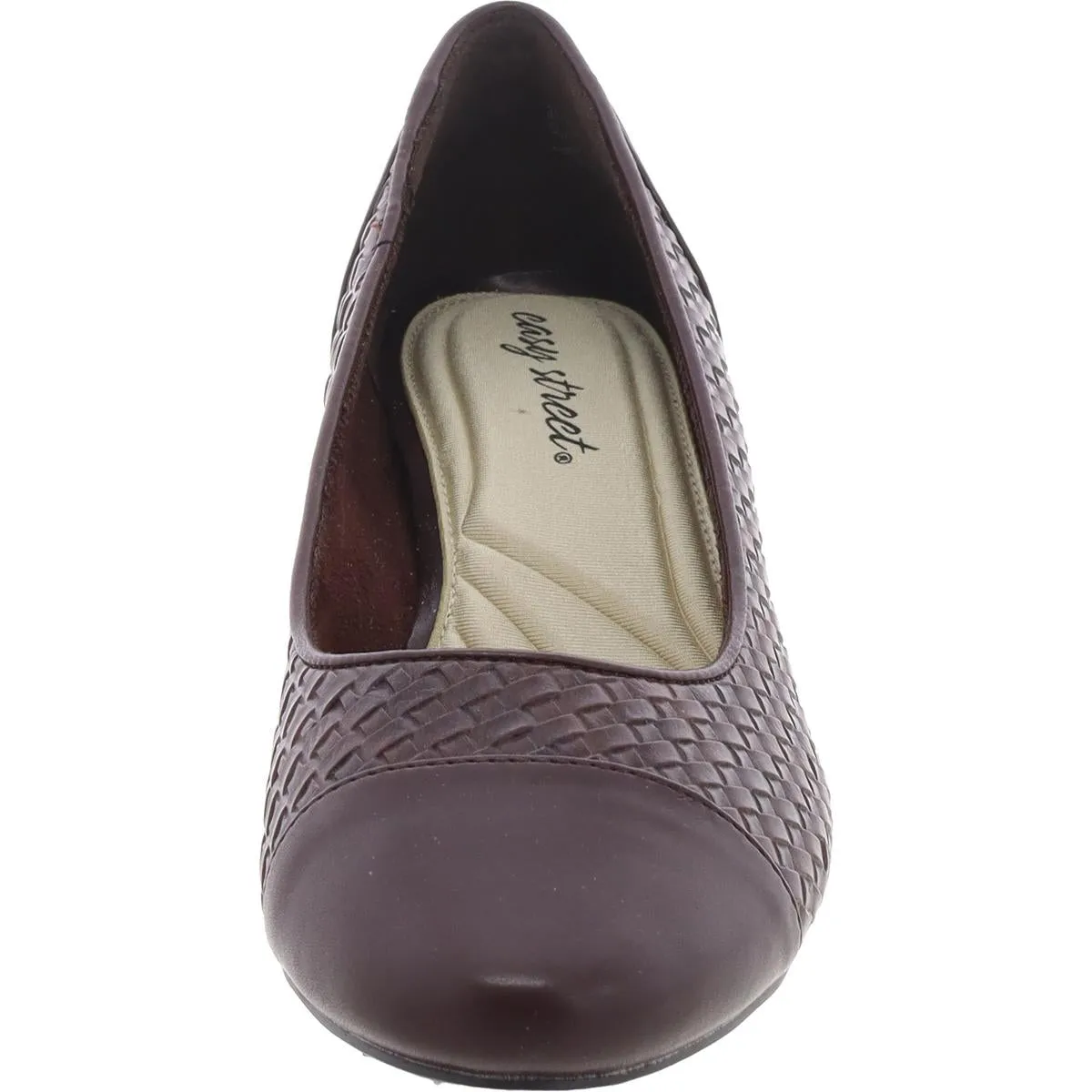 Wes Womens Faux Leather Cushiond Pumps