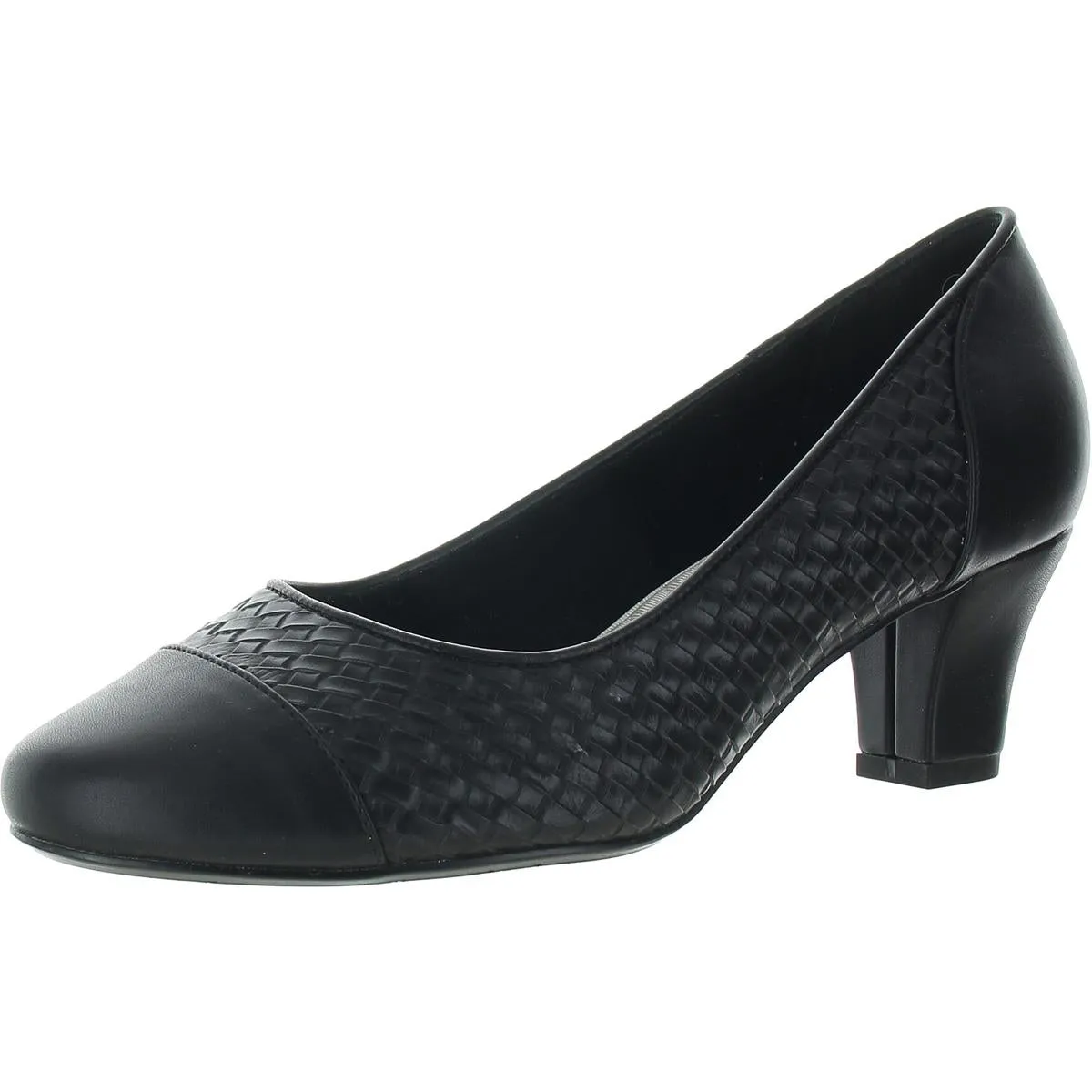 Wes Womens Faux Leather Cushiond Pumps