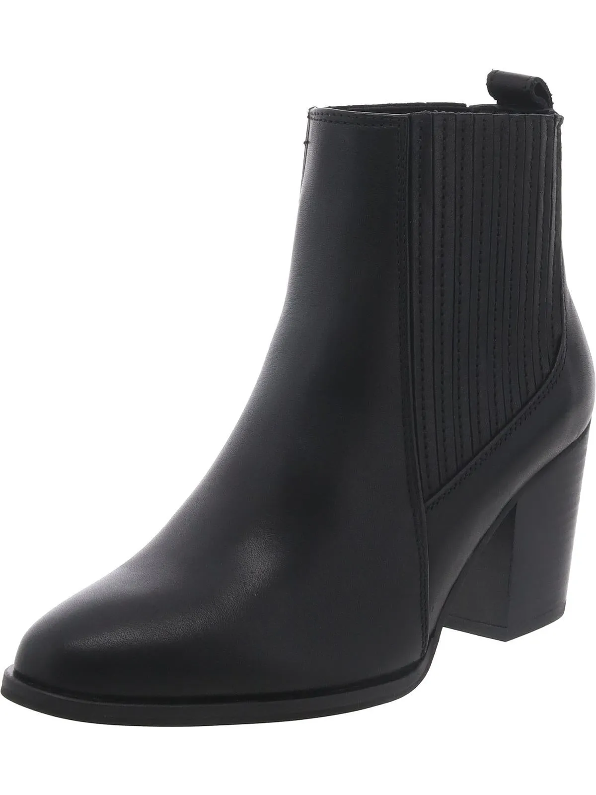 West Lo Womens Leather Embossed Ankle Boots