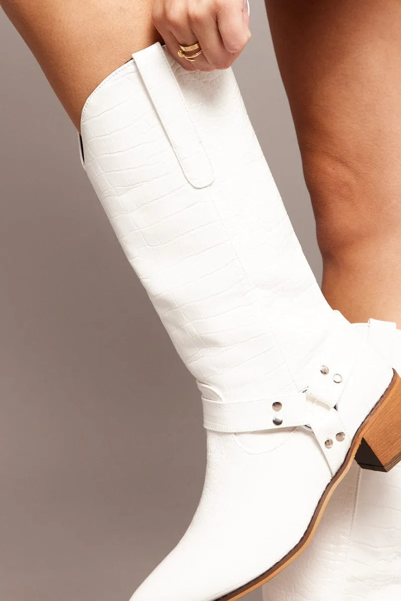 White Cowboy Boots
