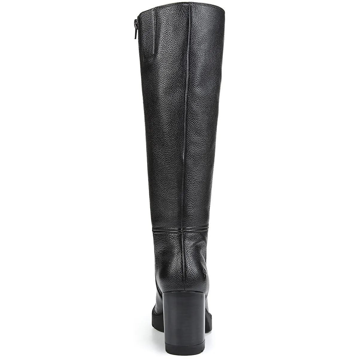 Willow  Womens Faux Leather Block Heel Mid-Calf Boots